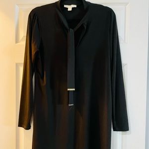 Knee length black shift dress!